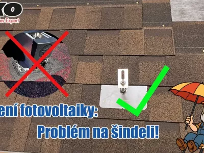 Kotvení fotovoltaiky: Největší problém na šindeli